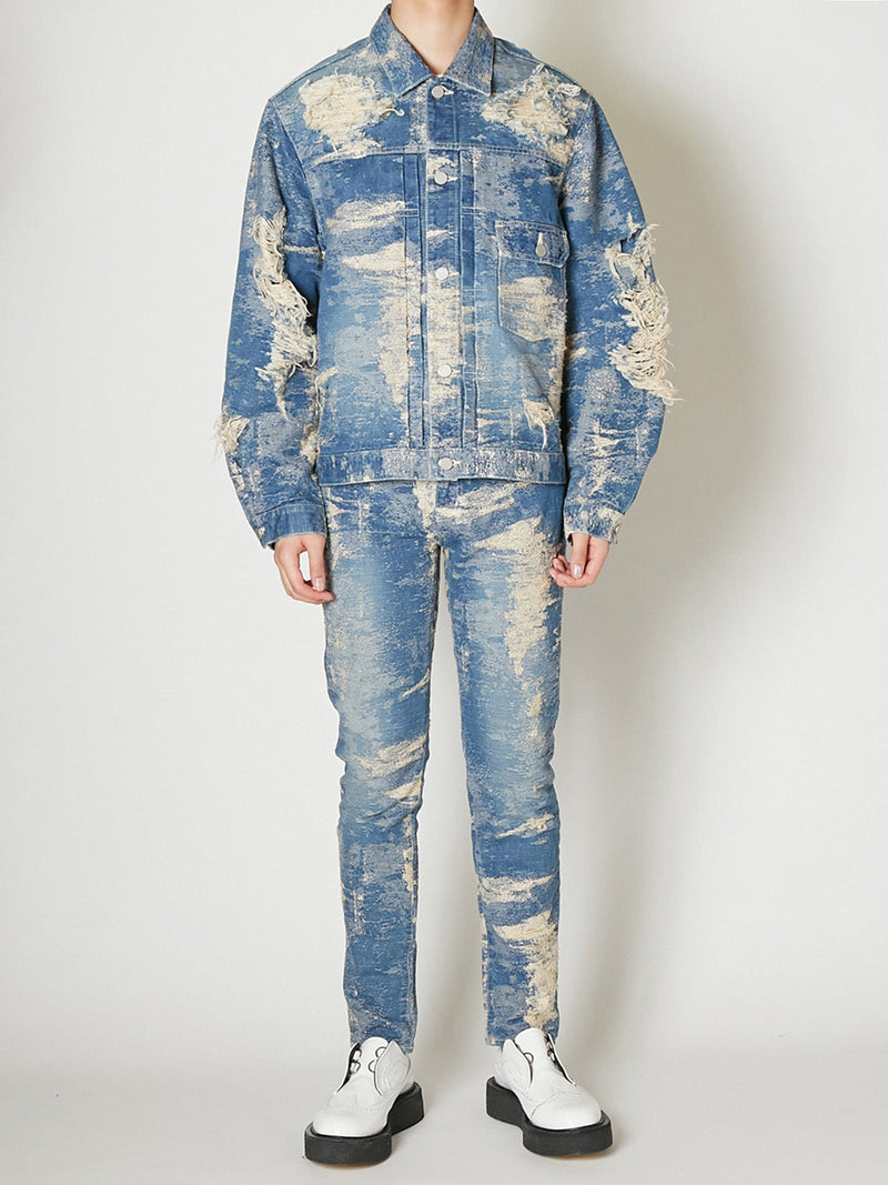 TAAKK DENIM 1ST TYPE DESTROY JACKET