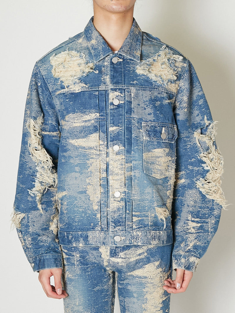 TAAKK DENIM 1ST TYPE DESTROY JACKET