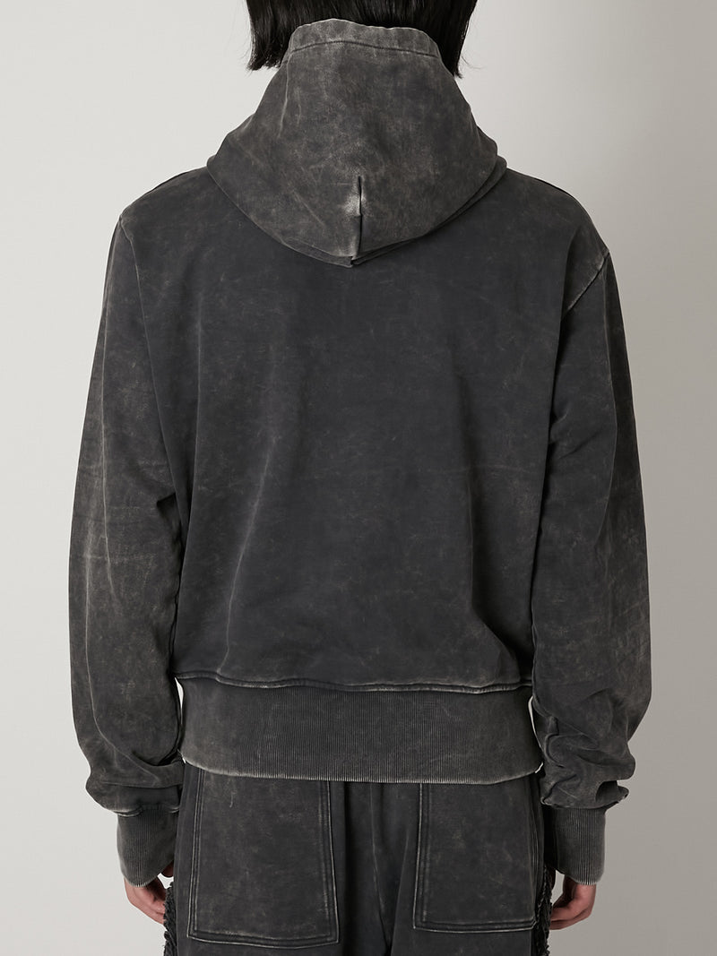 SCULPTURAL EMBROIDERY JERSEY ZIP HOODIE – TAAKK