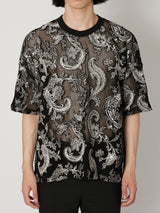 EUROPEAN MOTIF MESH T-SHIRTS
