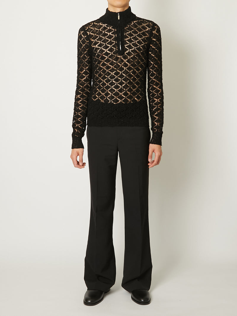 MULTI-COLORED HALF-ZIP KNIT – TAAKK