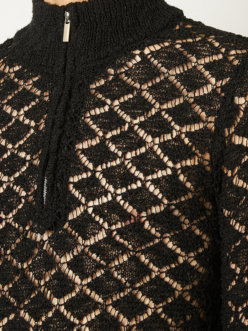 MULTI-COLORED HALF-ZIP KNIT – TAAKK