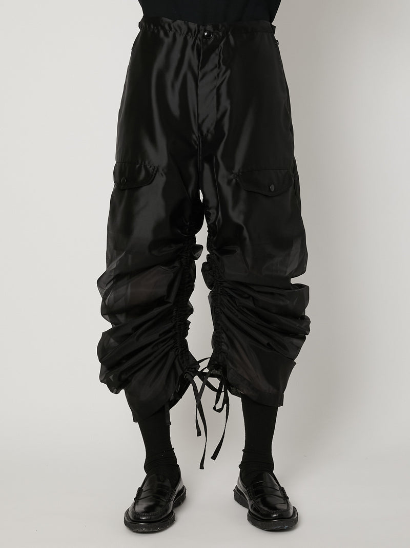 SHEER GRADATION PARACHUTE PANTS – TAAKK