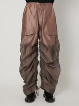 SHEER GRADATION PARACHUTE PANTS