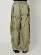 SCULPTURAL EMBROIDERY TRACK PANTS