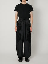 SCULPTURAL EMBROIDERY TRACK PANTS