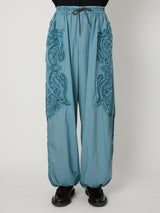 SCULPTURAL EMBROIDERY TRACK PANTS