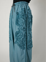 SCULPTURAL EMBROIDERY TRACK PANTS