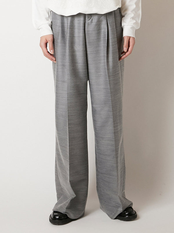 FEATHERWEIGHT WOOL WIDE PANTS