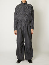 TUCKED BALLOON DENIM