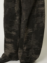 DENIM CURVED PANTS