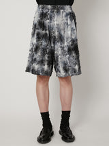 TIE-DYE CHECK SHORT PANTS