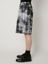 TIE-DYE CHECK SHORT PANTS