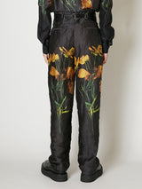 TUCK IN FLOWER TROUSERS