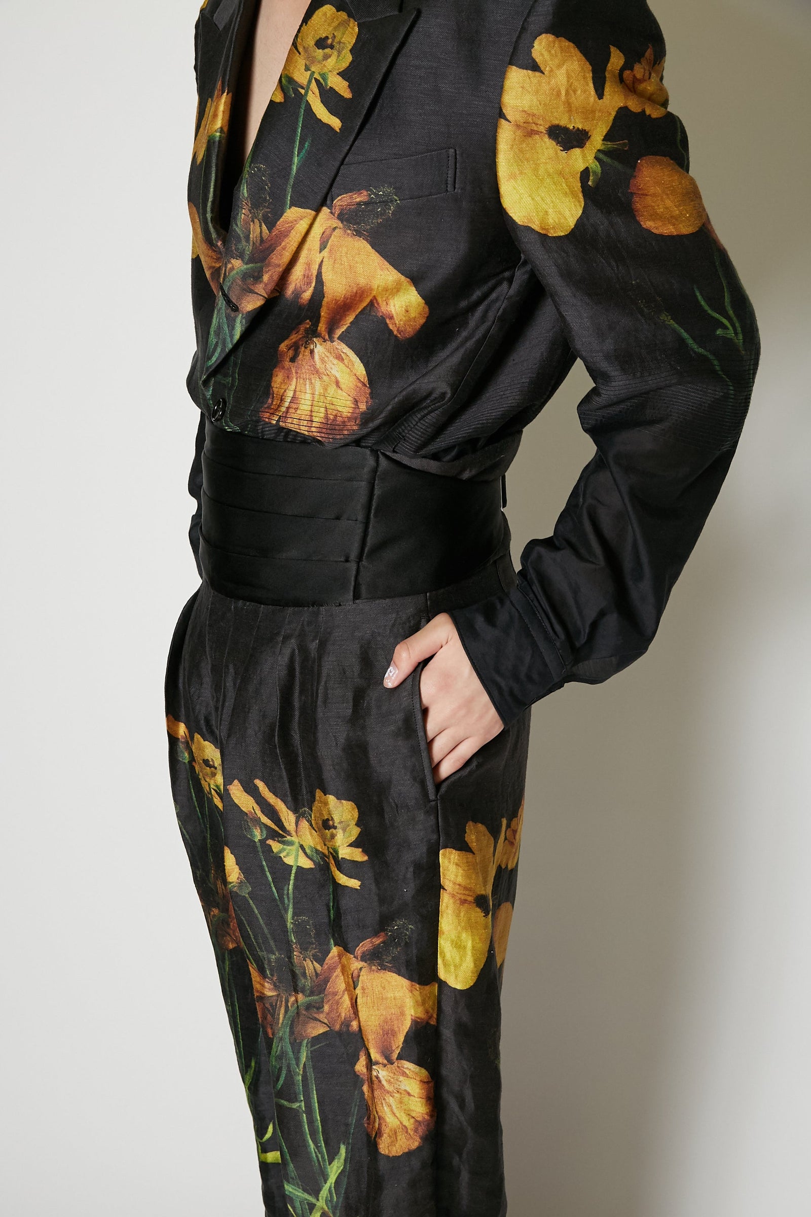 パンツ PIGMENT FLOWER WIDE TROUSERS (TAAKK) TAAKK(ターク)の通販 - Seltie セルティ