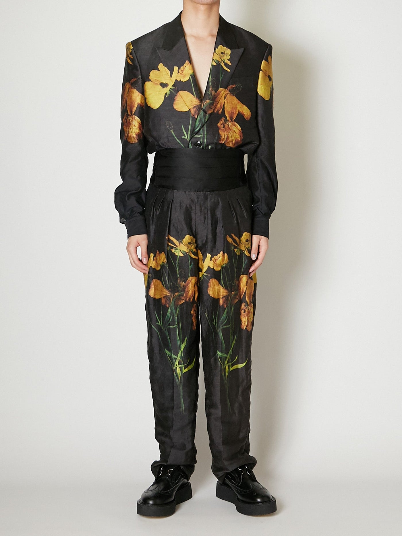TUCK IN FLOWER TROUSERS – TAAKK