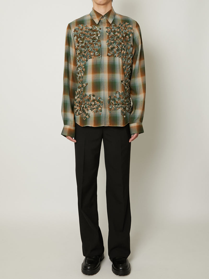 CHECK EMBROIDERY SHIRTS