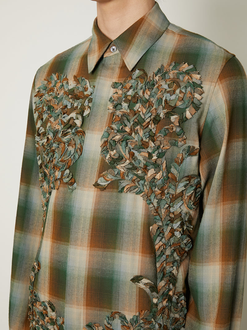 CHECK EMBROIDERY SHIRTS