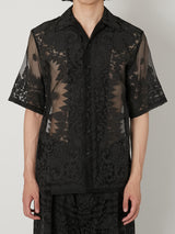SHEER BANDANA SHORT SLEEVE SHIRT