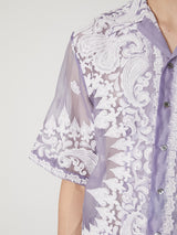 SHEER BANDANA SHORT SLEEVE SHIRT