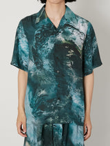 MARBLED PAISLEY SILK SHIRT