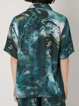 MARBLED PAISLEY SILK SHIRT