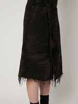 TAAKK DENIM WRAP SKIRT