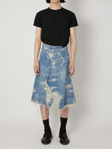 TAAKK DENIM WRAP SKIRT
