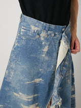 TAAKK DENIM WRAP SKIRT