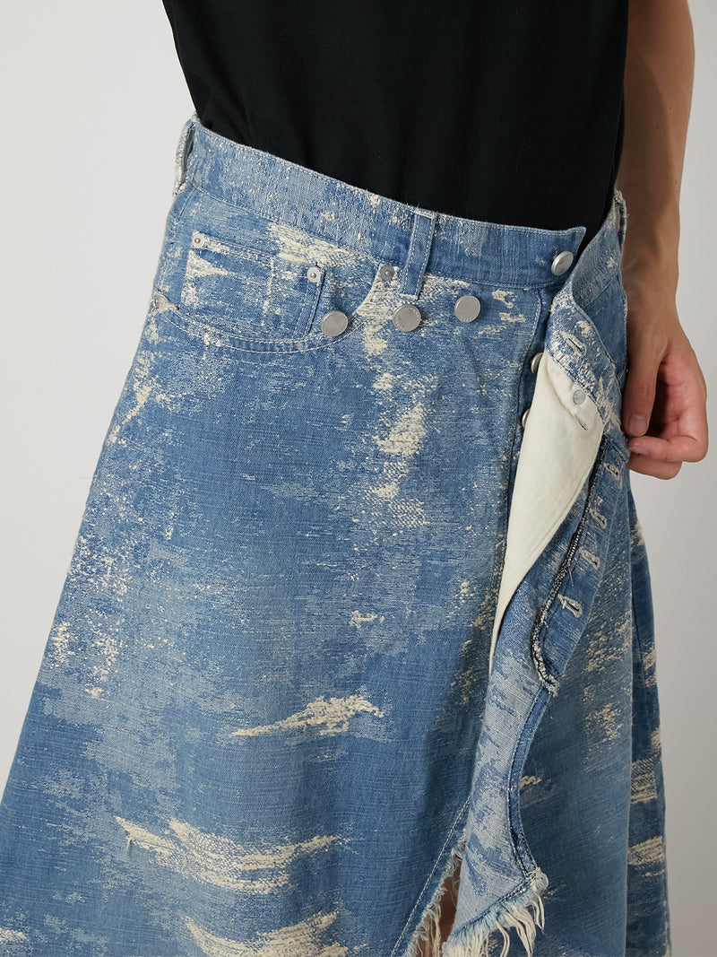 TAAKK DENIM WRAP SKIRT
