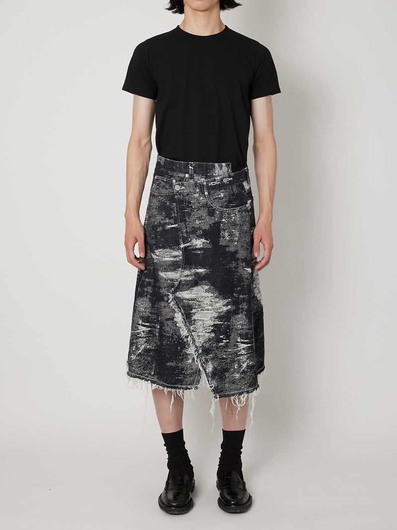 TAAKK DENIM WRAP SKIRT
