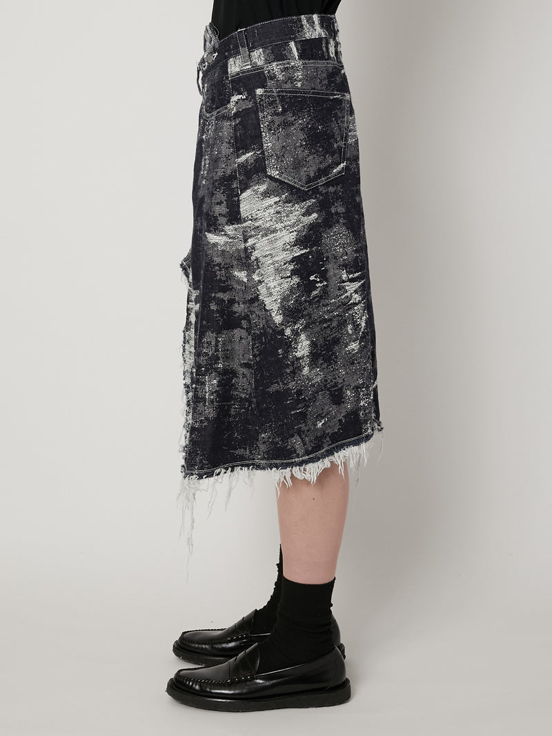 TAAKK DENIM WRAP SKIRT