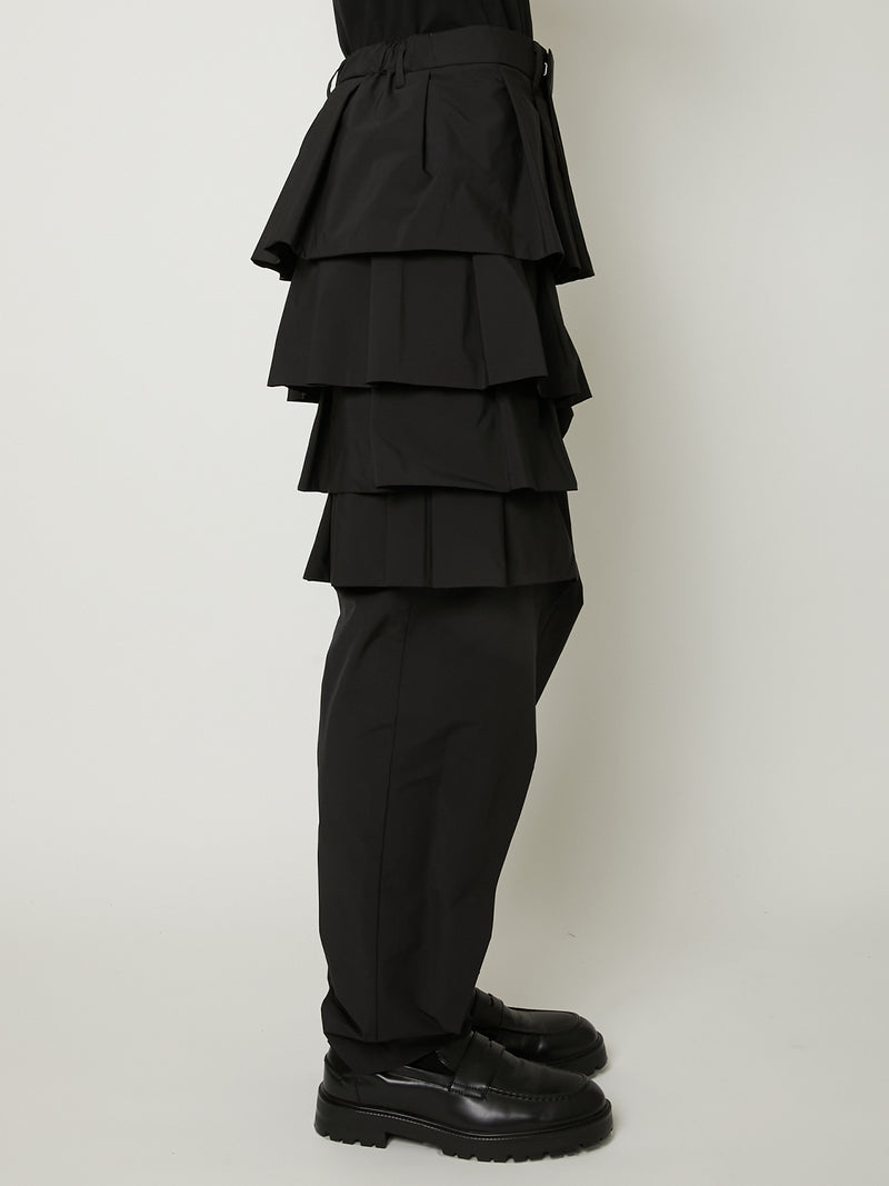 RUFFLE PANTS Polyester Taffeta