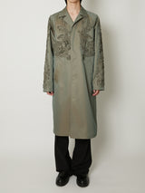 CHAMBRAY SCULPTURE BALMACAAN COAT