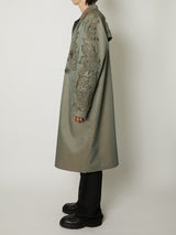 CHAMBRAY SCULPTURE BALMACAAN COAT