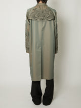 CHAMBRAY SCULPTURE BALMACAAN COAT