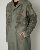 CHAMBRAY SCULPTURE BALMACAAN COAT - TAAKK
