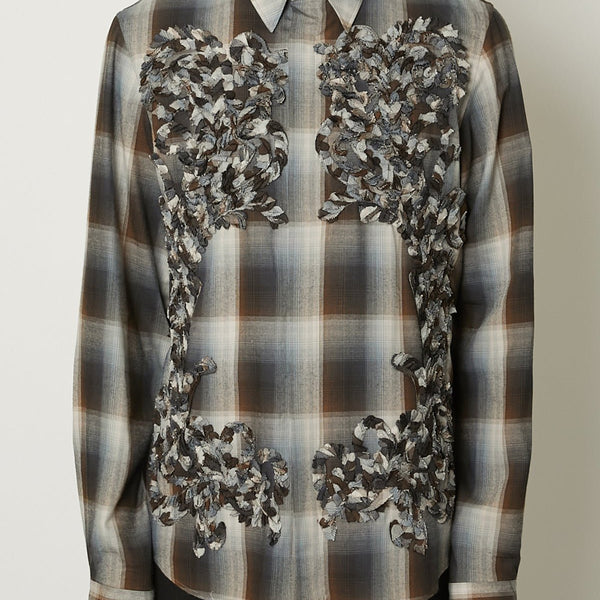 TAAKK CHECK EMBROIDERY SHIRTS サイズ2 CHECK EMBROIDERY SHIRTS – TAAKK