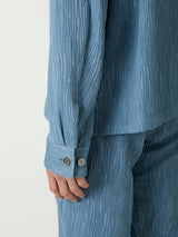 CREPE BOX SILHOUETTE SHIRT - TAAKK