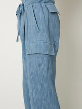 CREPE CARGO PANTS - TAAKK