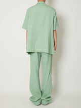 CREPE OPEN COLLAR SHIRTS - TAAKK