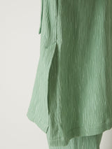 CREPE OPEN COLLAR SHIRTS - TAAKK