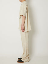 CREPE OPEN COLLAR SHIRTS - TAAKK