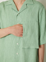 CREPE OPEN COLLAR SHIRTS - TAAKK