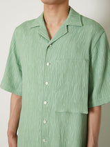 CREPE OPEN COLLAR SHIRTS - TAAKK