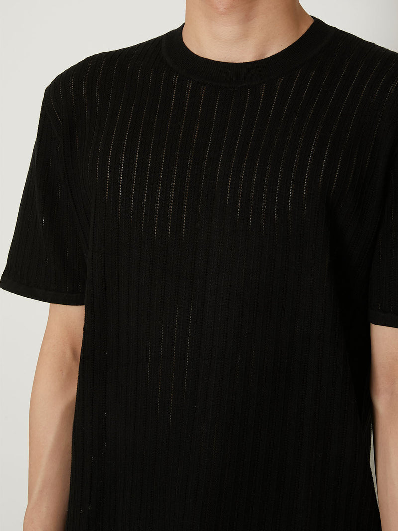 BASIC KNIT T-SHIRT