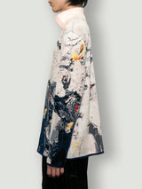 JACQUARD ZIP UP KNIT - TAAKK