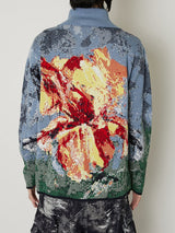 JACQUARD ZIP UP KNIT - TAAKK