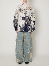 JACQUARD ZIP UP KNIT - TAAKK