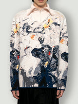 JACQUARD ZIP UP KNIT - TAAKK